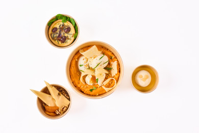 Œufs pochés, purée de...