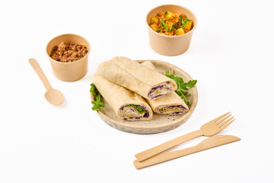 Wrap crème de tofu fumé,...
