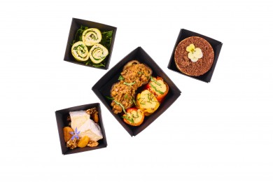 Poivron confit, polenta...