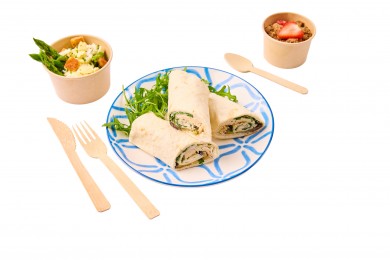 Wrap satay, poulet et...